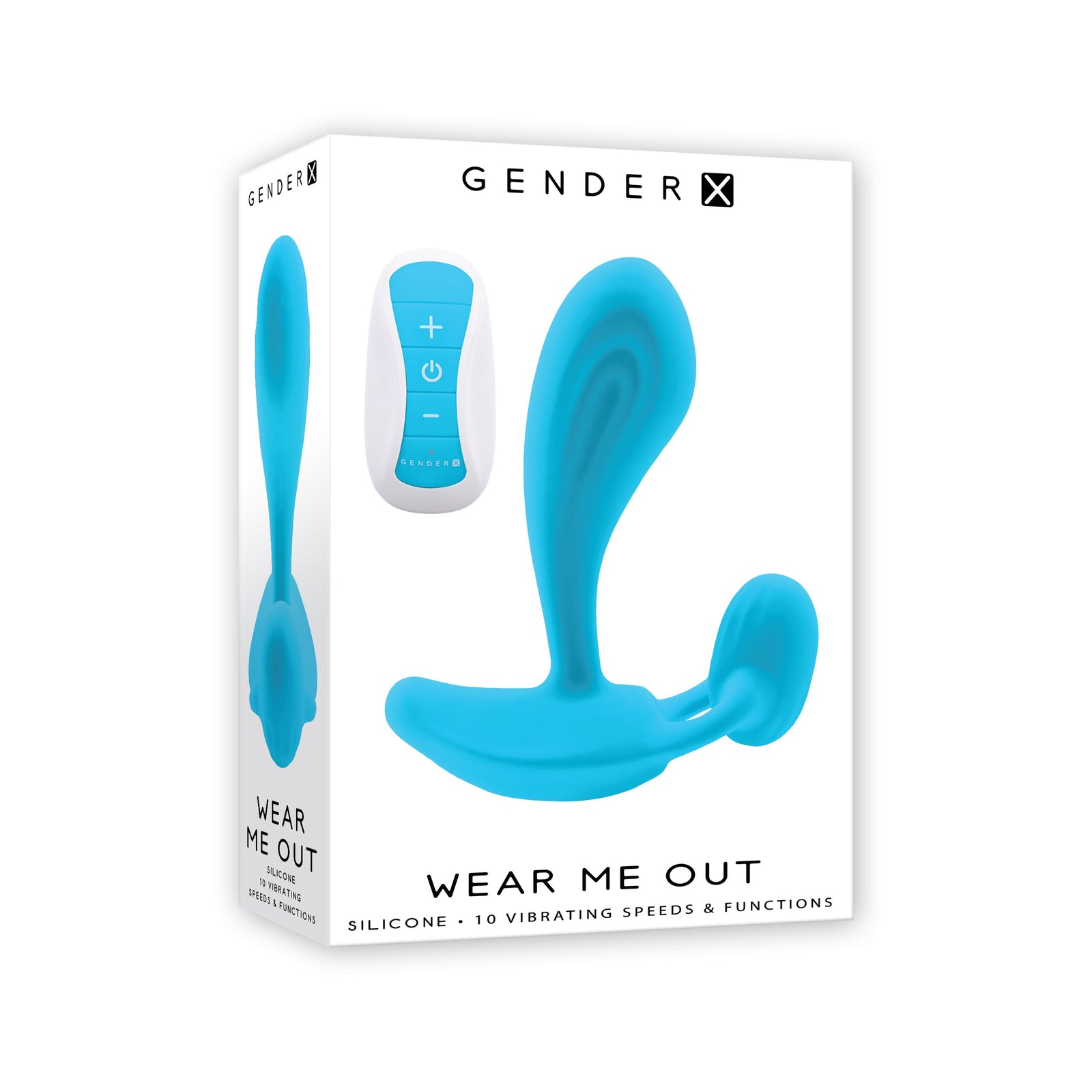 Evolved - Gender X Wear Me Out เครื่องสั่นกางเกงในแบบสวมใส่ (สีน้ำเงิน)