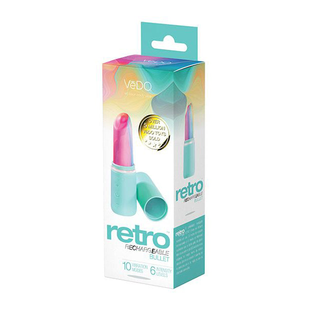VeDO - เครื่องสั่นลิปสติกแบบชาร์จไฟได้ Retro Bullet Vibe