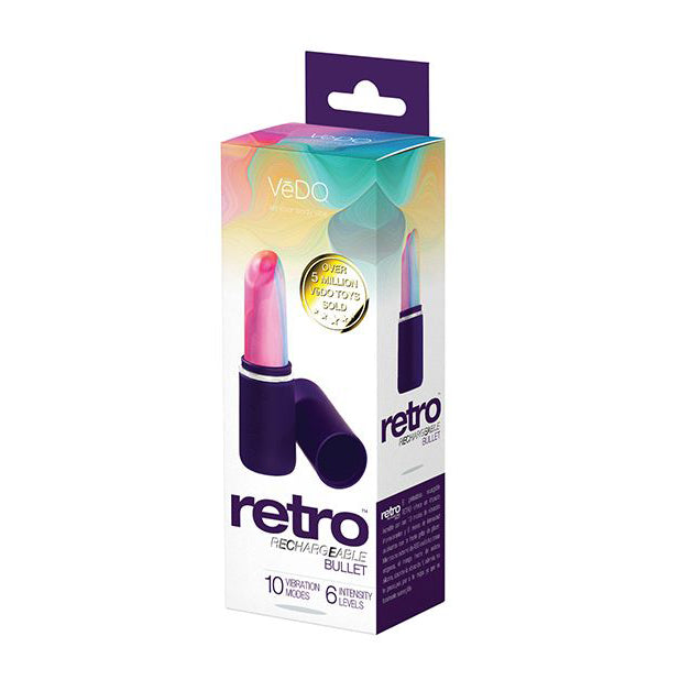 VeDO - เครื่องสั่นลิปสติกแบบชาร์จไฟได้ Retro Bullet Vibe