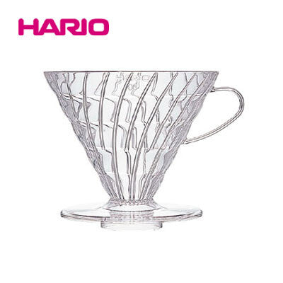 Hario - V60 透明咖啡滴头 03 适用于 1 至 6 杯（透明）