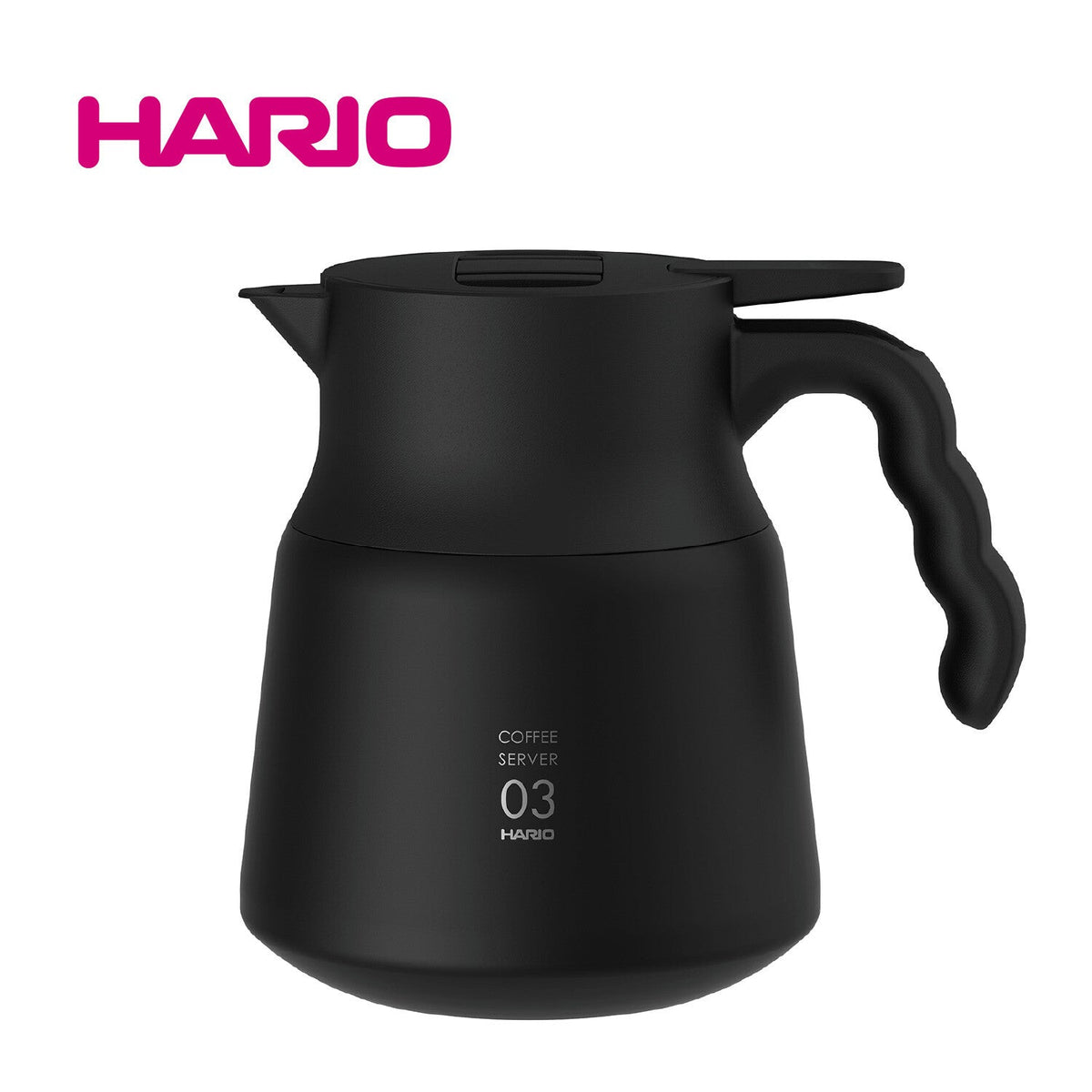 Hario - V60 隔热不锈钢热咖啡服务器 PLUS 800（黑色）