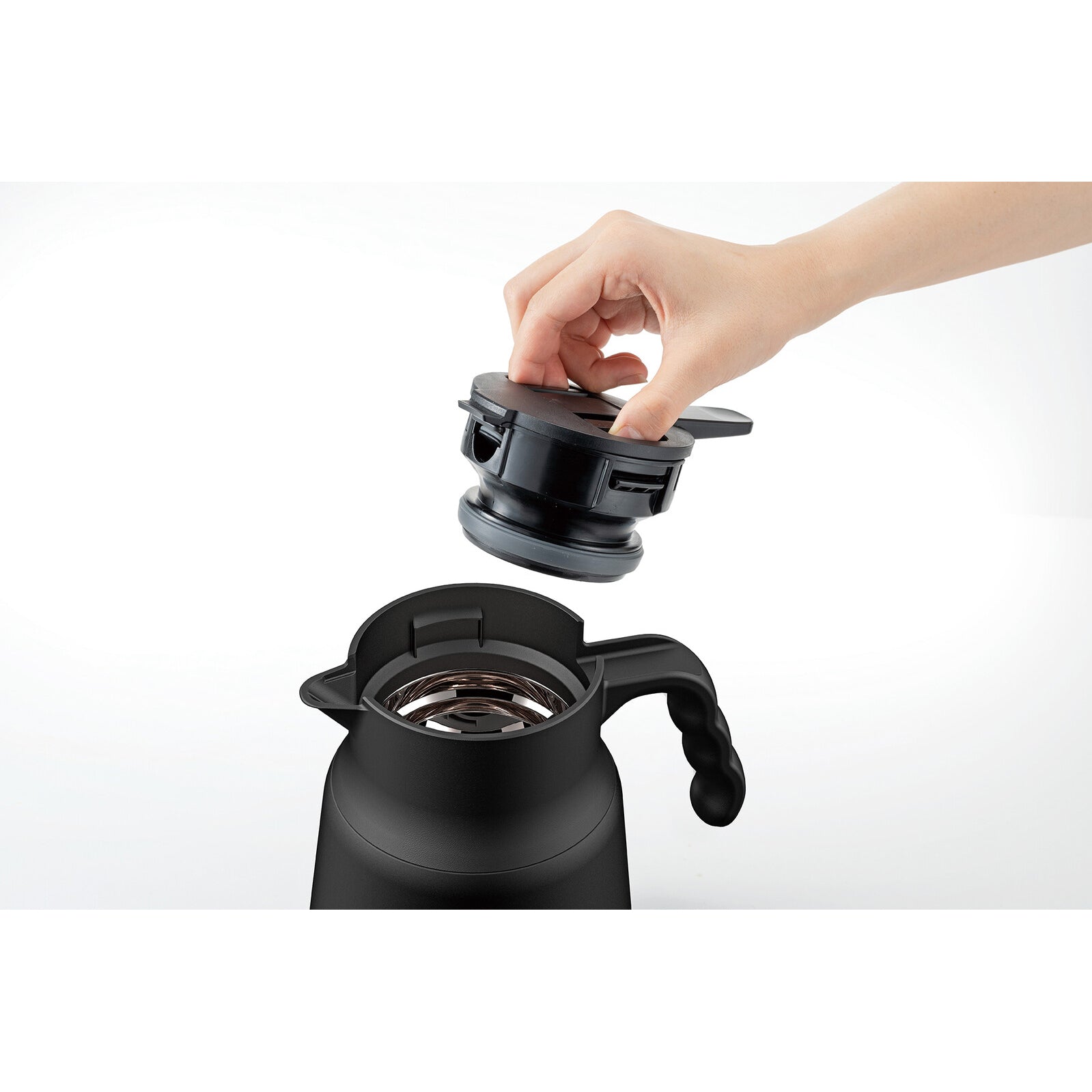 Hario - V60 隔热不锈钢热咖啡服务器 PLUS 800（黑色）