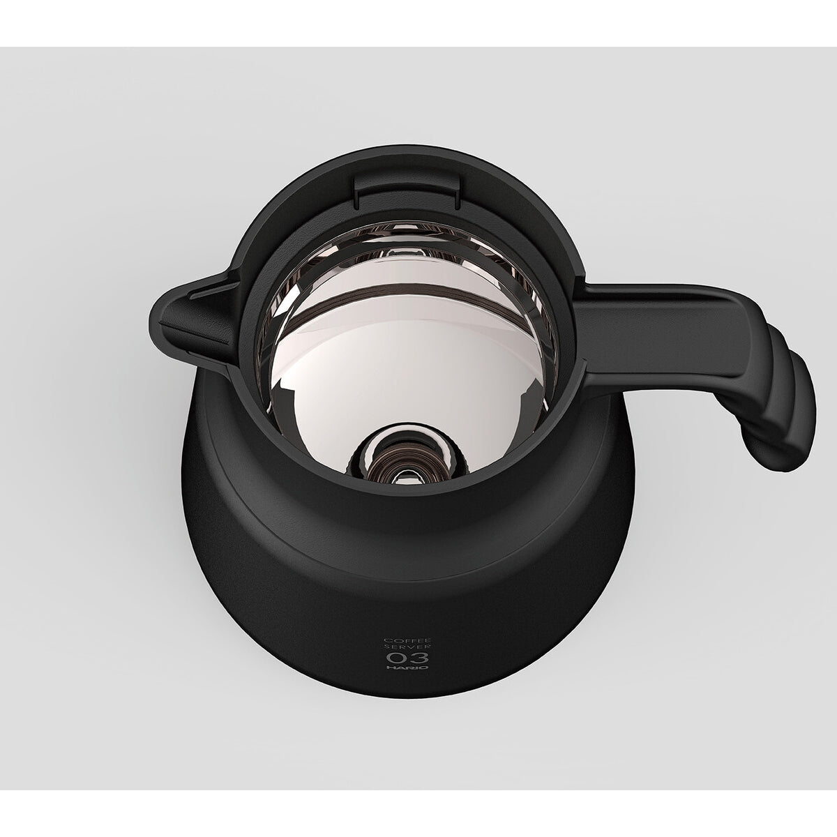 Hario - V60 隔热不锈钢热咖啡服务器 PLUS 800（黑色）