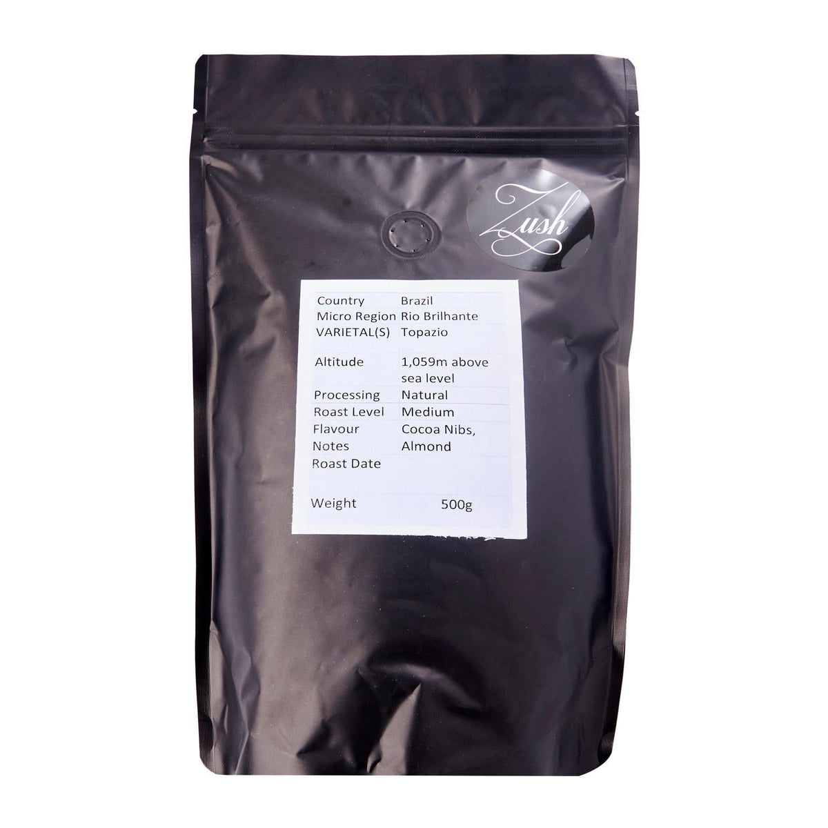 ZUSH Coffee - Specialty Coffee Beans , 100% Arabica, Batch Roasted. BRAZIL RIO BRILHANTE