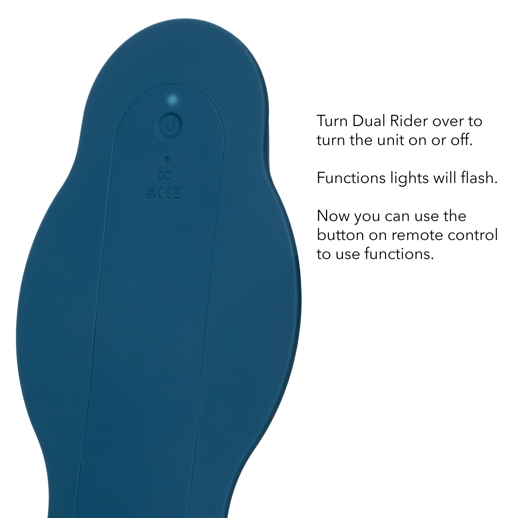 California Exotics - Dual Rider Remote Control Bump & Grind Clit Massager (Blue) CE2014 CherryAffairs