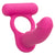 California Exotics - Silicone Rechargeable Double Diver Couple Cock Ring with Dildo (Pink) CE1997 CherryAffairs