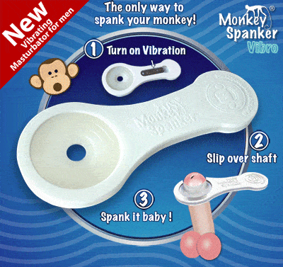 Monkey Spanker - Vibro Masturbator (White) -  Masturbator Soft Stroker (Vibration) Non Rechargeable  Durio.sg