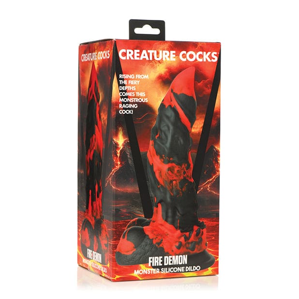 XR - Creature Cocks Fire Demon Monster Silicone Dildo (Red) XR1086 CherryAffairs